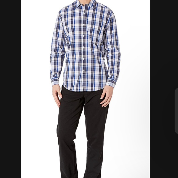 Men's Long-Sleeve Regular-fit Casual Poplin Shirt - Picture 5 of 5